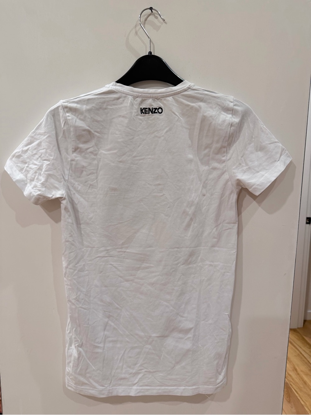 Kenzo White Logo Crewneck Tee with Green Tag - Picture 4 of 4